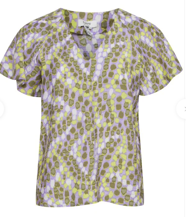 VNECK SSLV BLOUSE