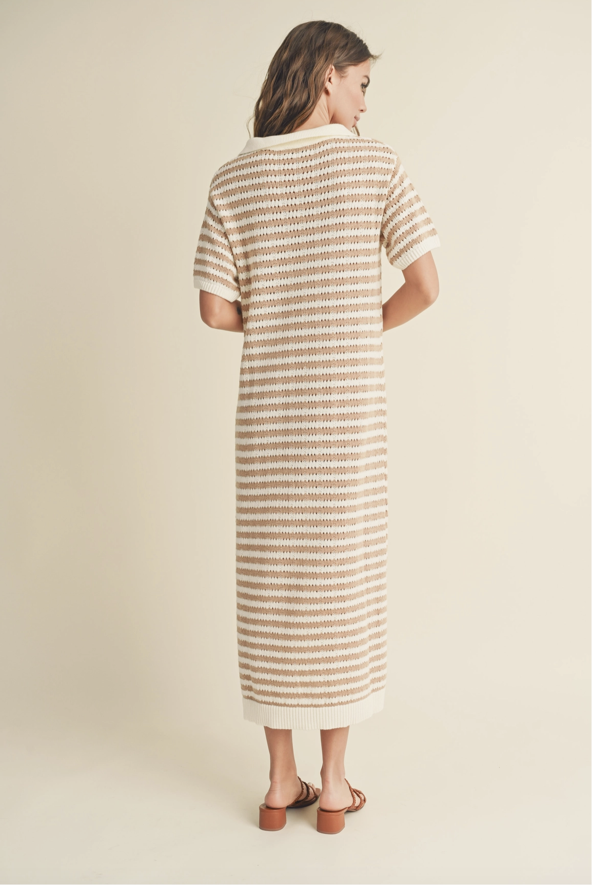 COLOR COMBO CROCHET DRESS
