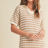 COLOR COMBO CROCHET DRESS