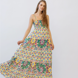 AGATHA STRAP TIE MAXI DRESS