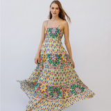 AGATHA STRAP TIE MAXI DRESS
