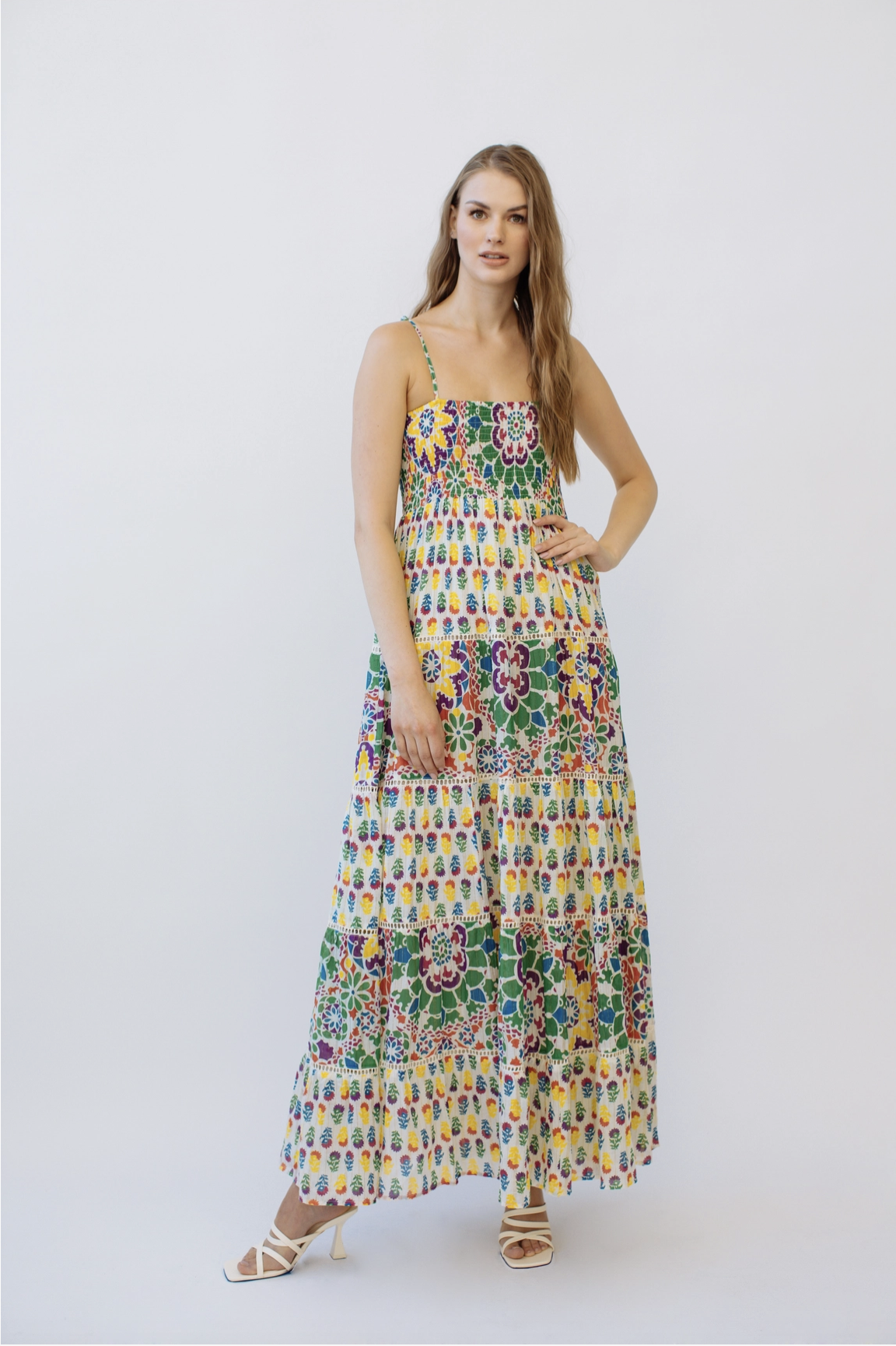 AGATHA STRAP TIE MAXI DRESS