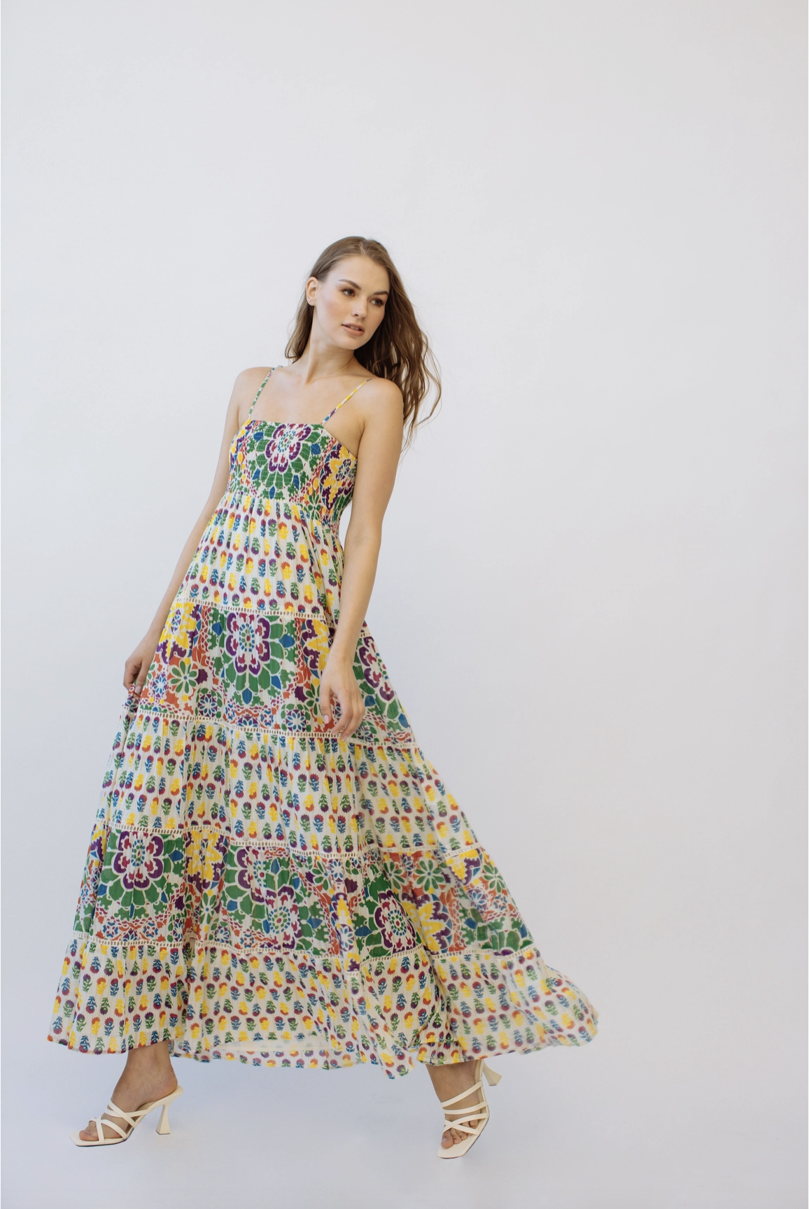 AGATHA STRAP TIE MAXI DRESS