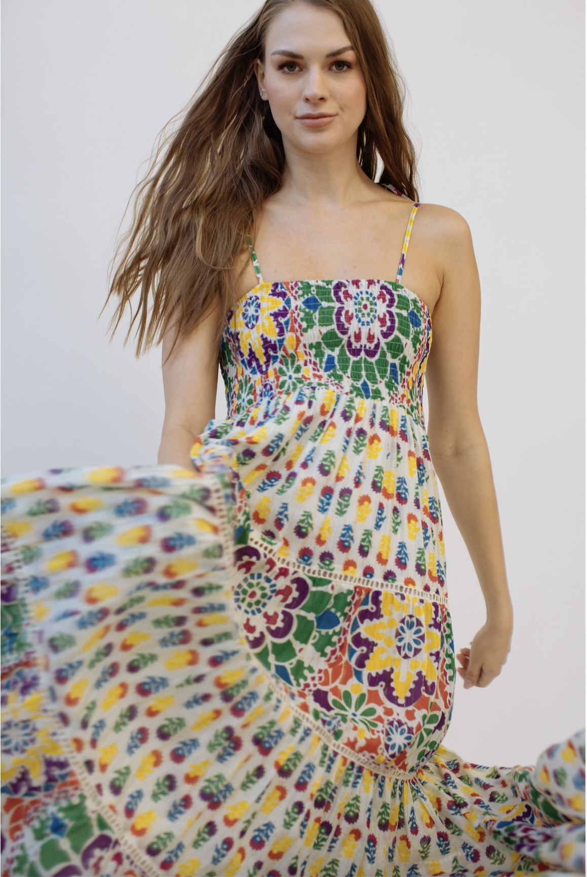 AGATHA STRAP TIE MAXI DRESS