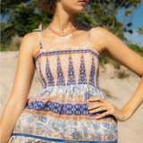GARDEN STRAP TIE MAXI DRESS
