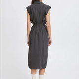 SLVLESS BUTTON DOWN DRESS