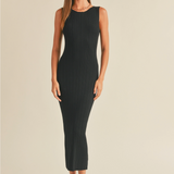 RIBBED  KNITTED TANK DRESS (additional colors)