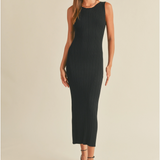 RIBBED  KNITTED TANK DRESS (additional colors)
