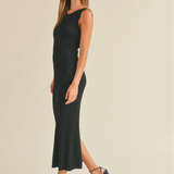 RIBBED  KNITTED TANK DRESS (additional colors)