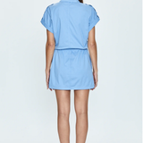 MEG SHORT SLEEVE ZIP FRONT DRESS