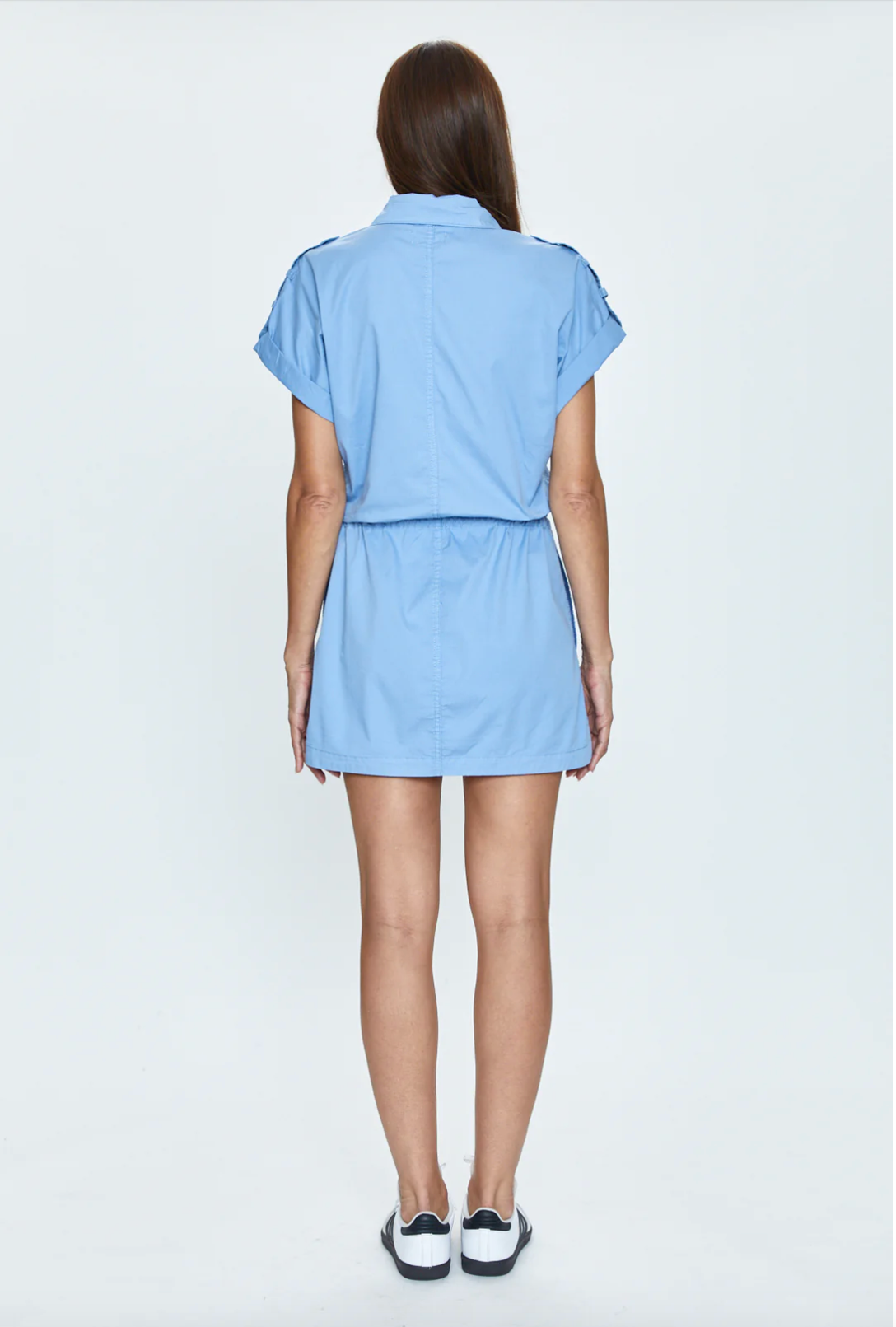 MEG SHORT SLEEVE ZIP FRONT DRESS