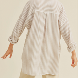 STRIPED BUTTON DOWN SHIRT (additional colors)