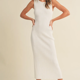 RIBBED  KNITTED TANK DRESS (additional colors)