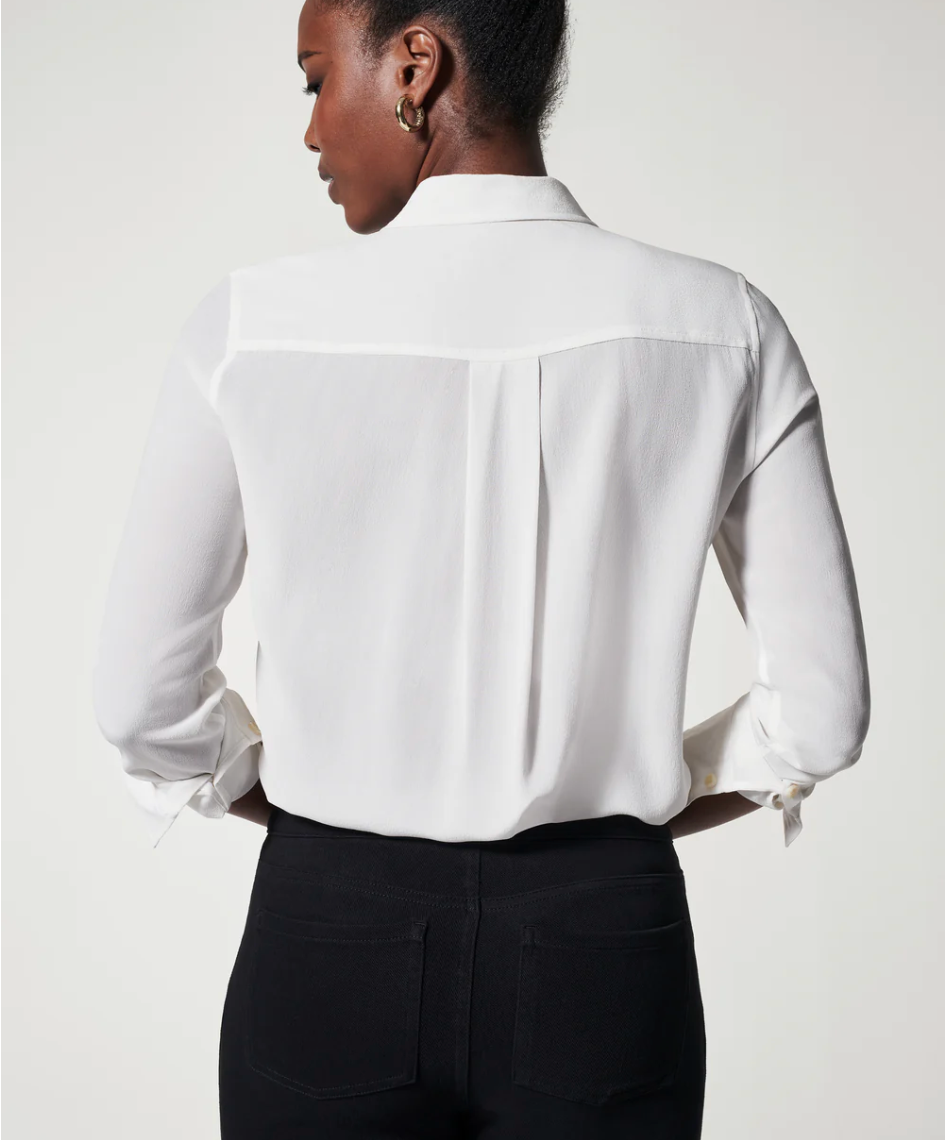 LOW MAINTENANCE SILK BUTTON DOWN