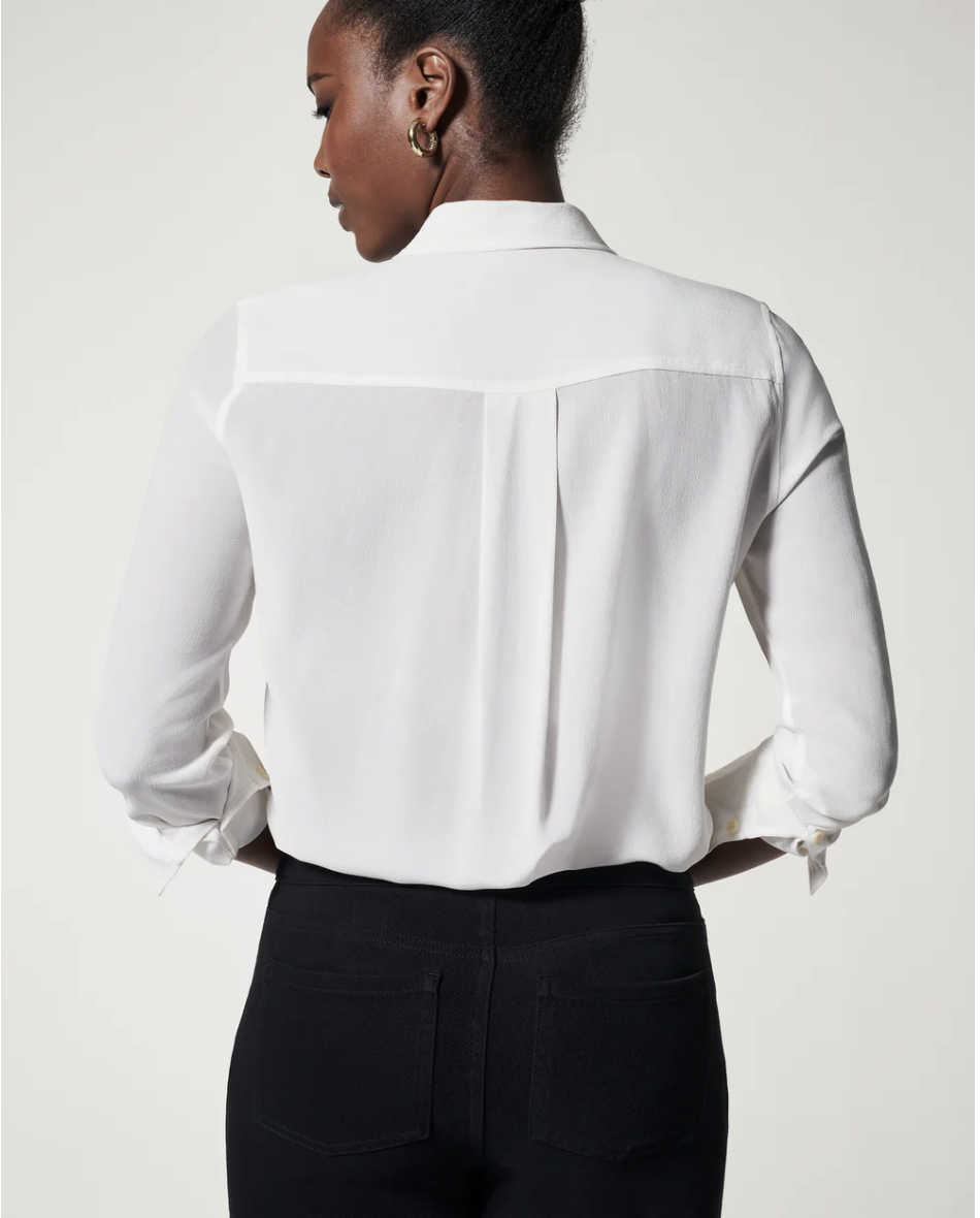 LOW MAINTENANCE SILK BUTTON DOWN