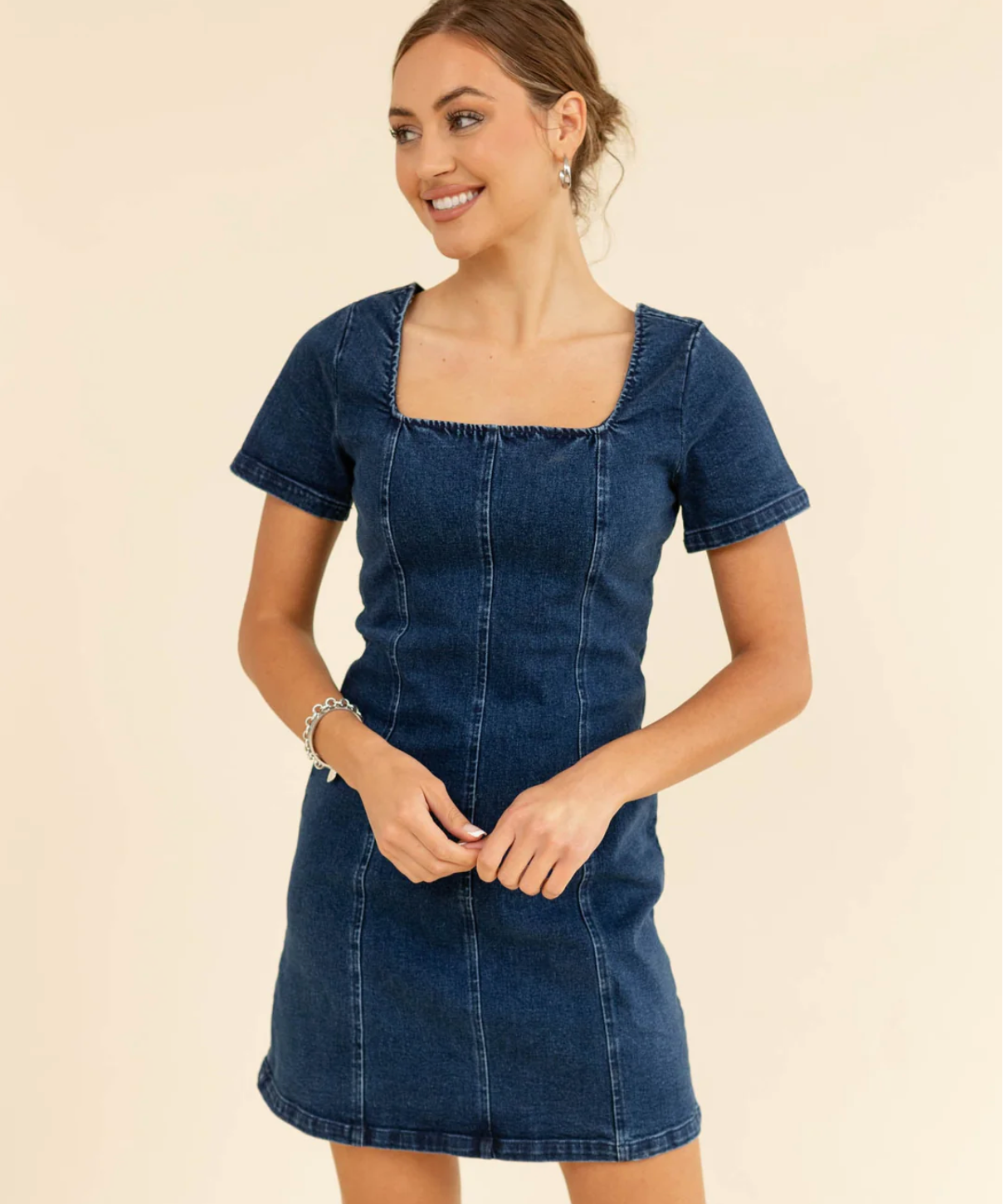 DENIM STRAP BACK MINI