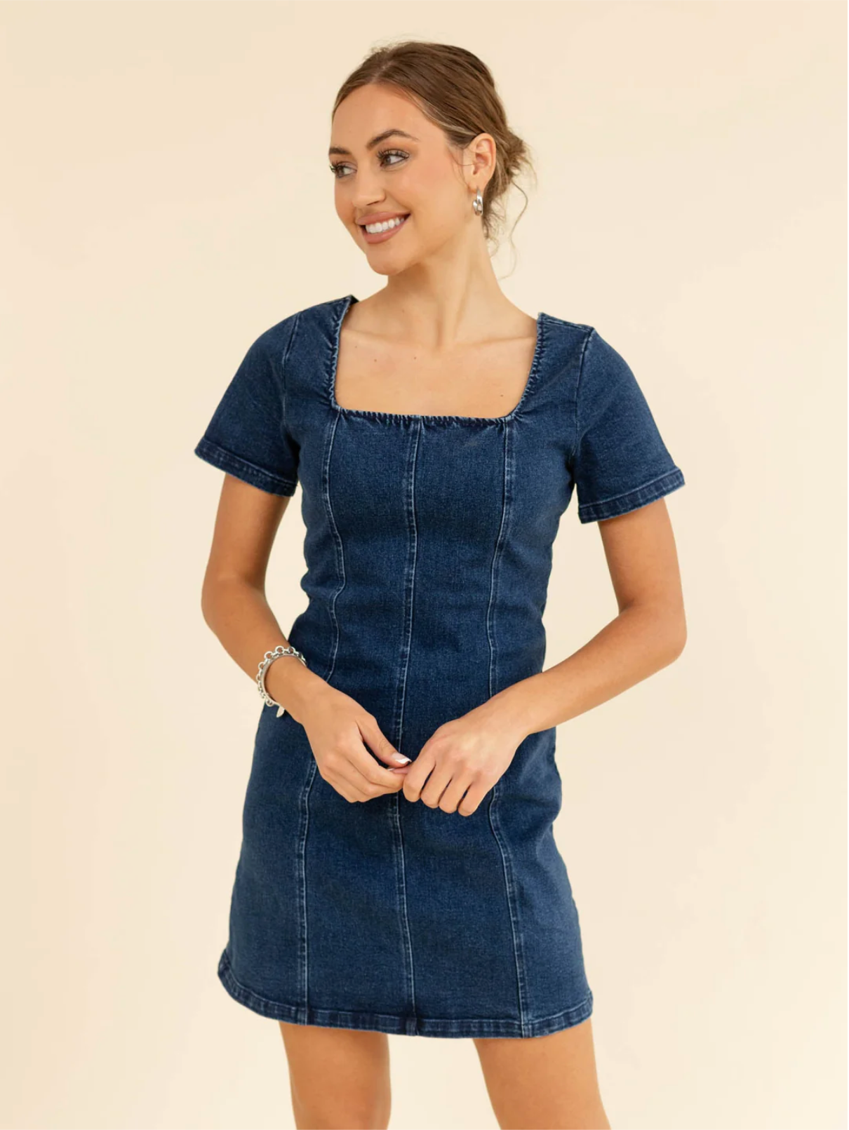 DENIM STRAP BACK MINI