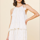 CHIFFON EYELET LACE TOP