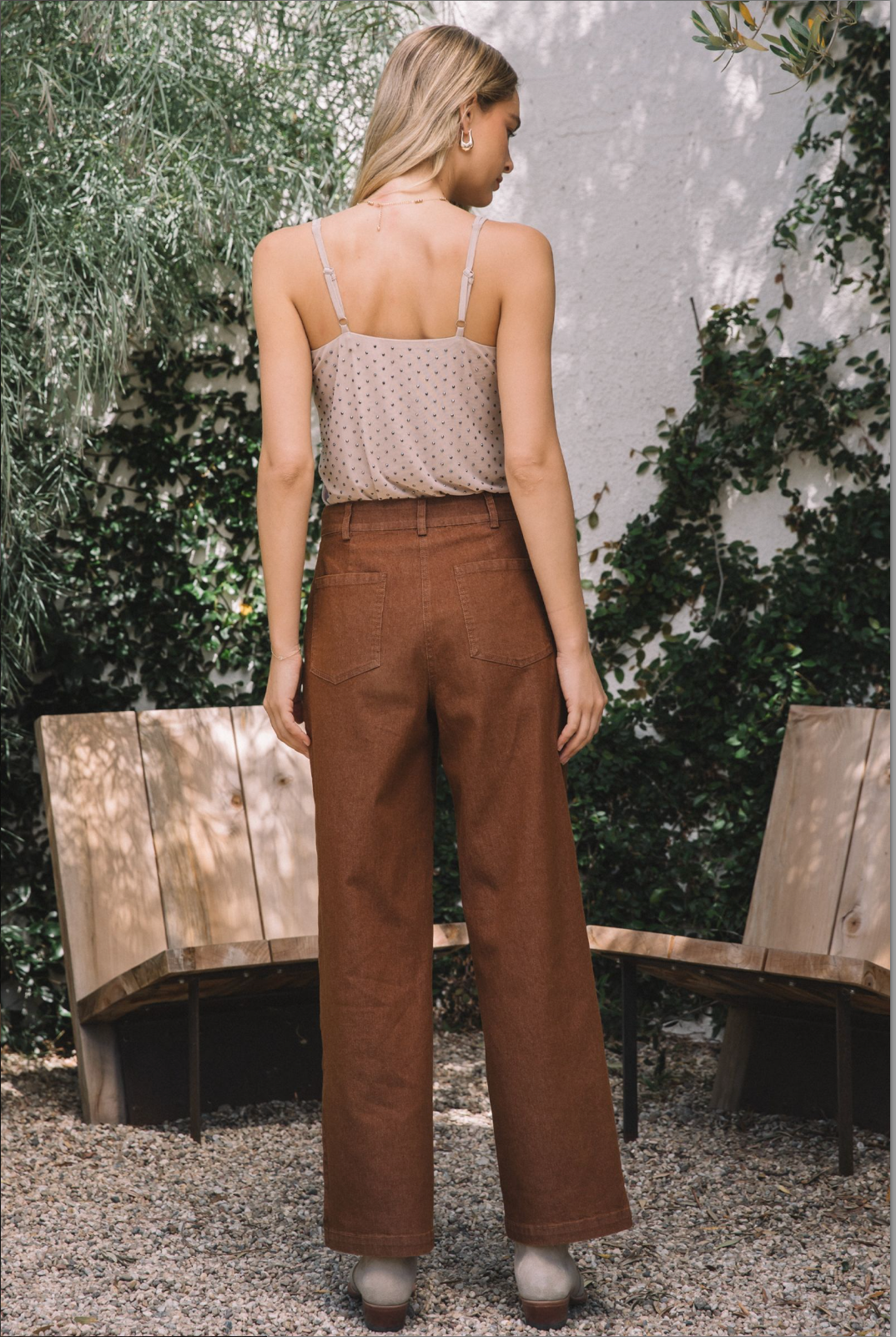WASHED COTTON TWILL JEAN