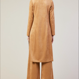 FAUX SUEDE FALL DUSTER