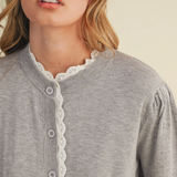 LACE TRIM SWEATER