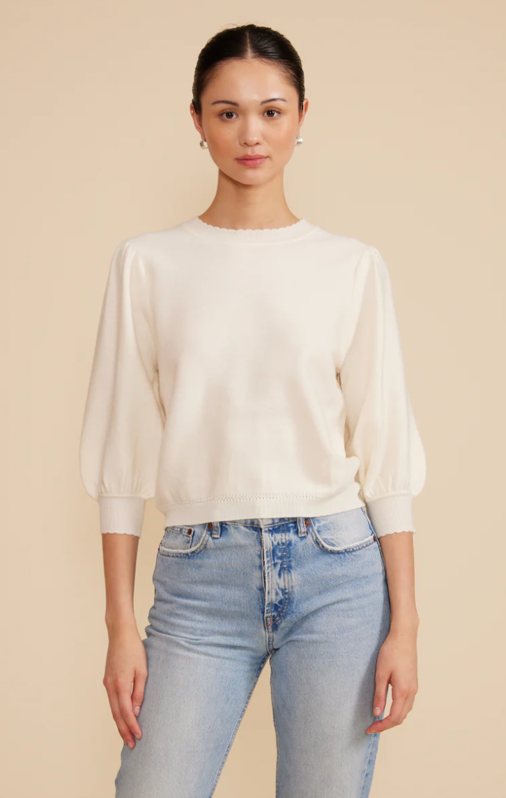 BRIE KNIT SLEEVE TOP