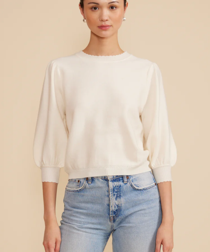 BRIE KNIT SLEEVE TOP