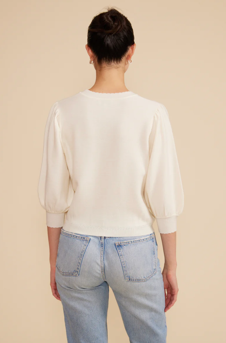 BRIE KNIT SLEEVE TOP