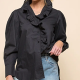 ARIA RUFFLE LONG SLEEVE TOP