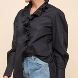 ARIA RUFFLE LONG SLEEVE TOP