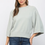 REGLAN SSLV CREW NECK SWEATER