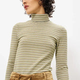 STRIPE THIN TURTLENECK