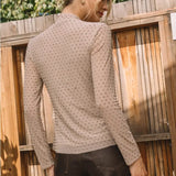 EMBELLISHED MESH MOCK TOP