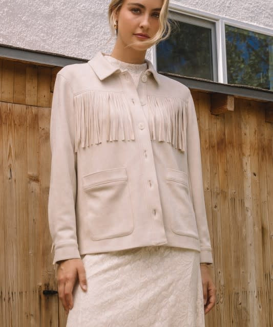 SUEDE FRINGE JACKET