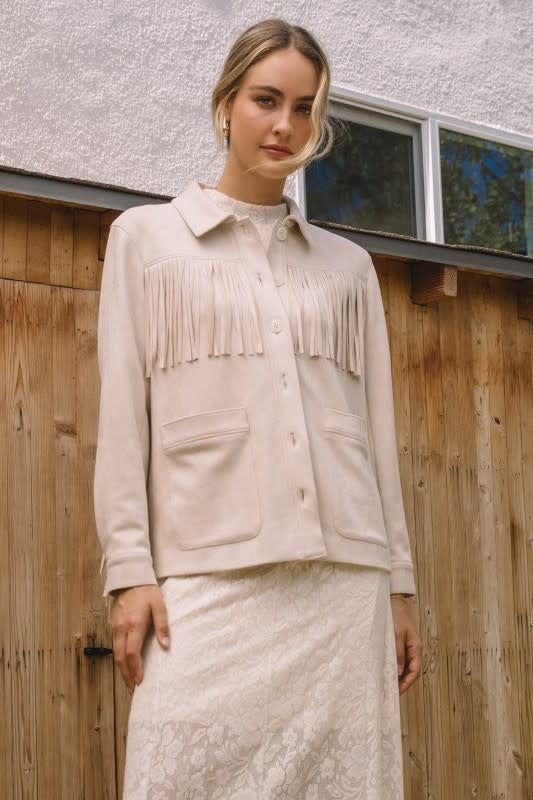 SUEDE FRINGE JACKET