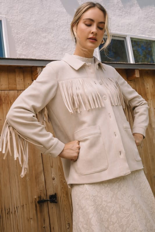 SUEDE FRINGE JACKET