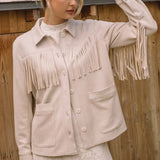 SUEDE FRINGE JACKET
