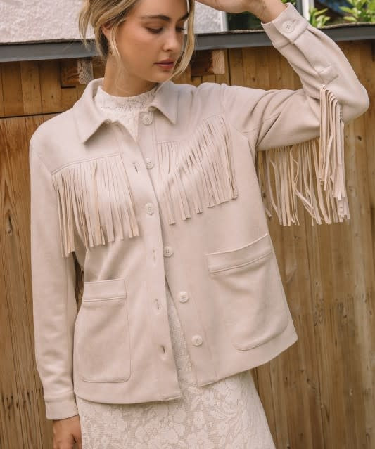 SUEDE FRINGE JACKET
