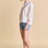 BALLON SLEEVE W/LACE DETAIL BLOUSE