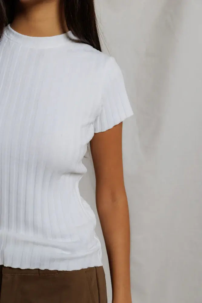 POORBOY RIB CAP SLEEVE CREW