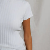 POORBOY RIB CAP SLEEVE CREW