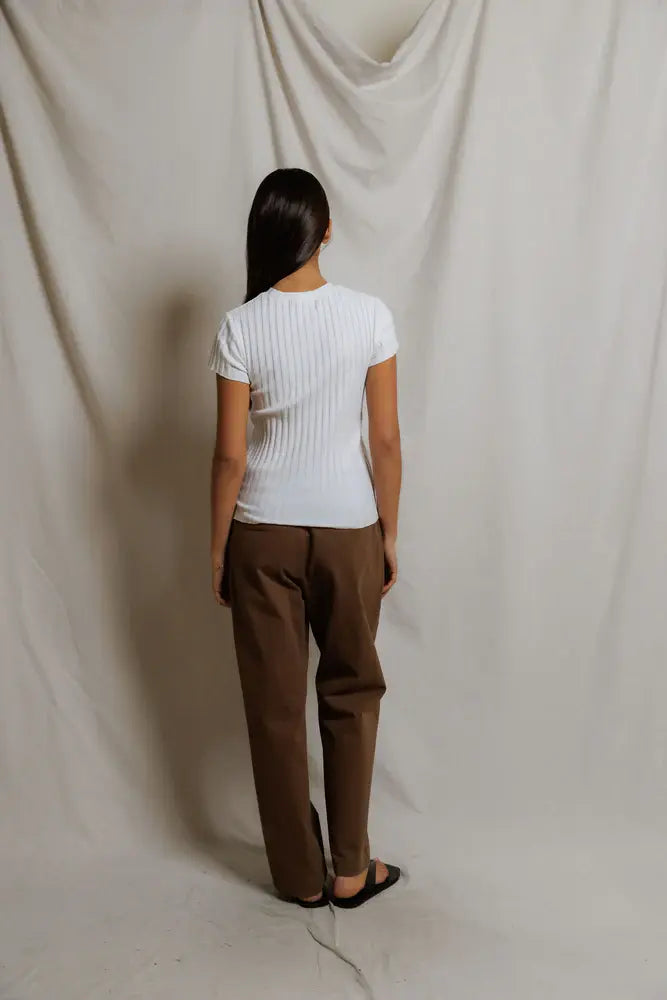 POORBOY RIB CAP SLEEVE CREW