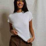 POORBOY RIB CAP SLEEVE CREW