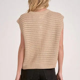 SLVLSS BUTTON DETAIL SWEATER CARDIGAN