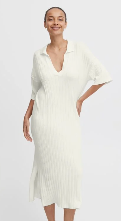 SSLV CABLE KNIT SWEATER DRESS
