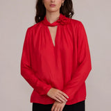 LEIGHTON HIGH NECK ROSE TOP