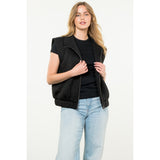 QUILTED ZIP UP VEST