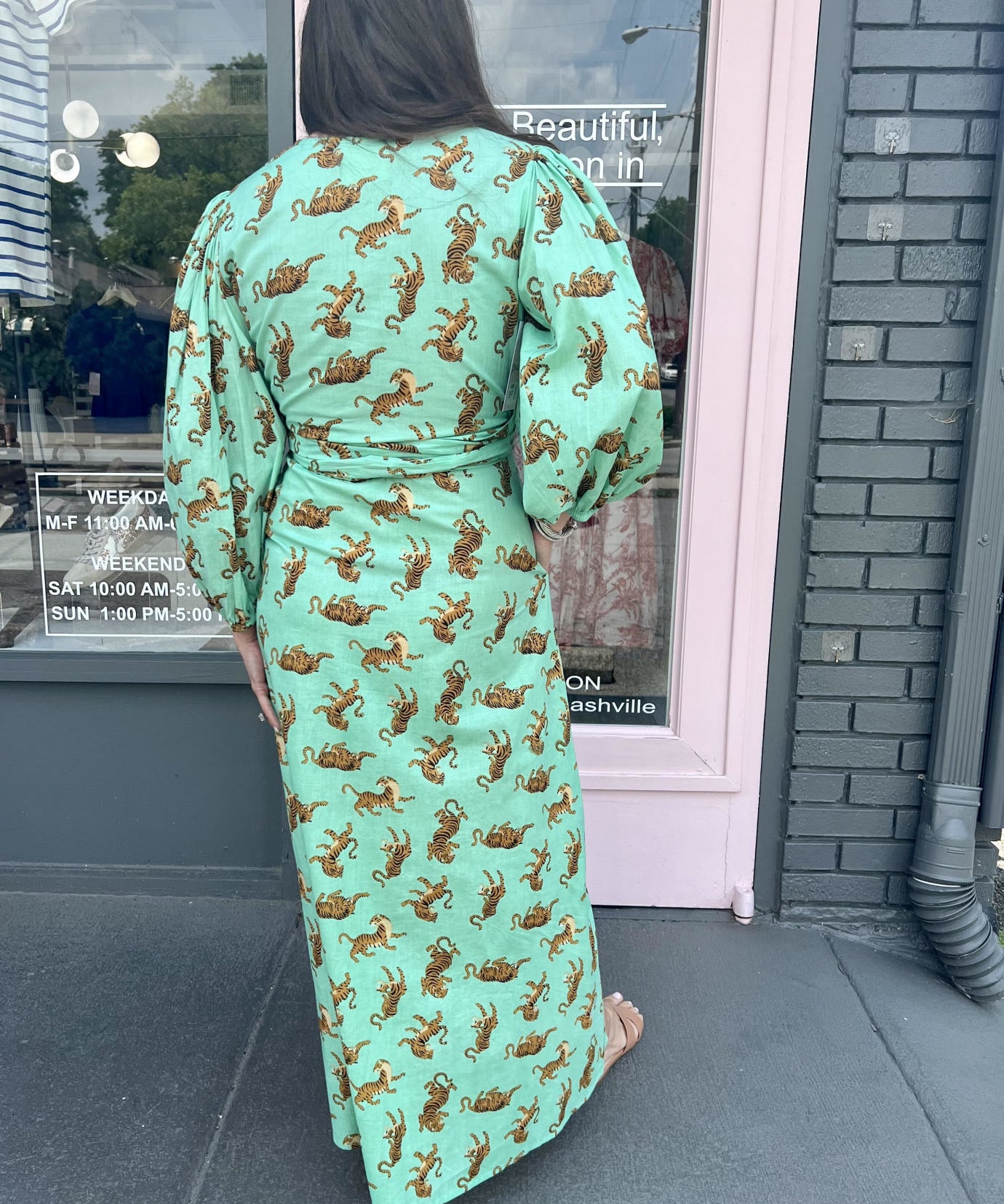 MONICA TIGER MAXI DRESS