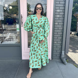 MONICA TIGER MAXI DRESS