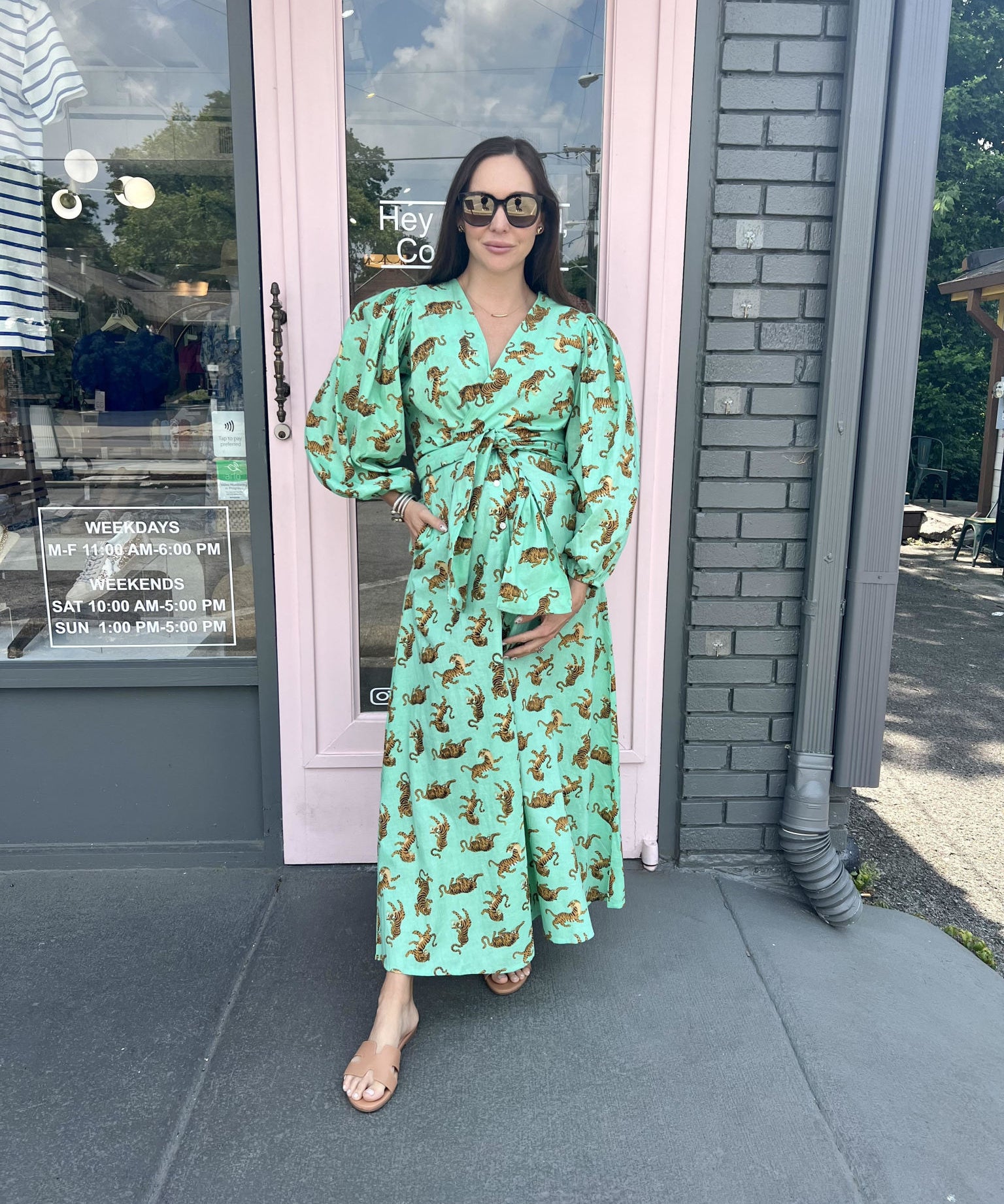 MONICA TIGER MAXI DRESS
